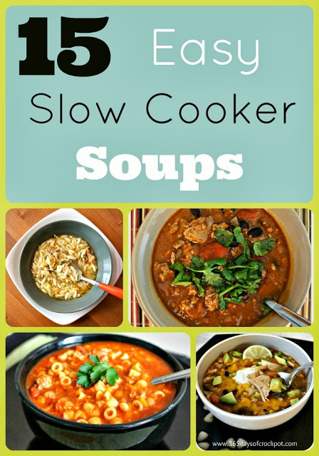 15 Crockpot Soup Recipes #crockpot #slowcooker #recipe #soup
