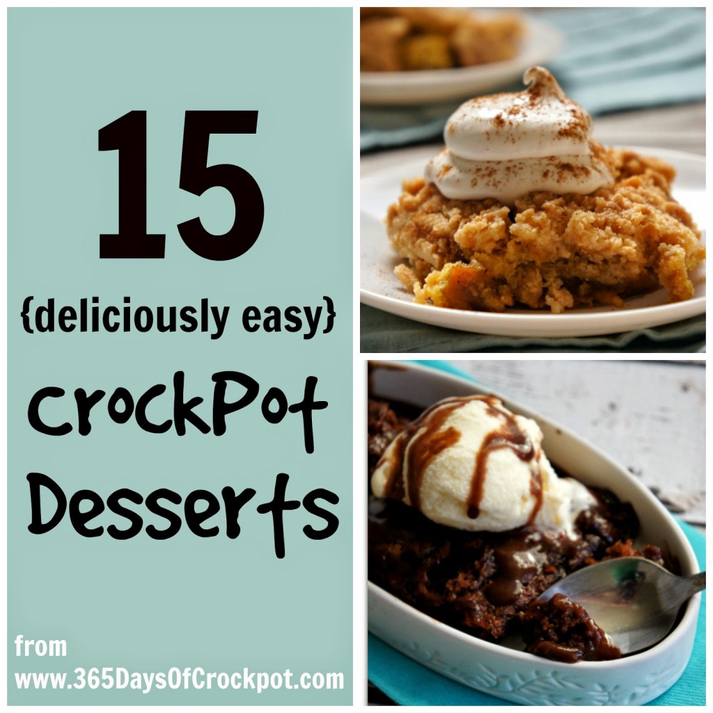 15 Deliciously Easy Slow Cooker Dessert Recipes #crockpotdessert #dessert