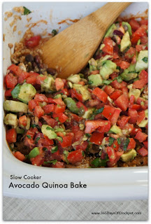 Recipe for Mexican Avocado Quinoa Casserole...super easy and totally healthy!