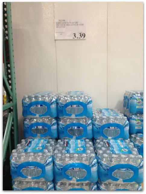 bottled water from costco is a good deal at only 8.4 cents per bottle