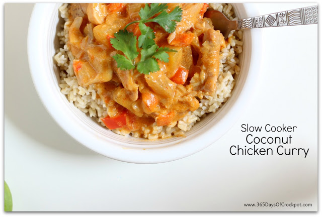 Coconut Chicken Curry in the slow cooker...easy and restaurant quality
