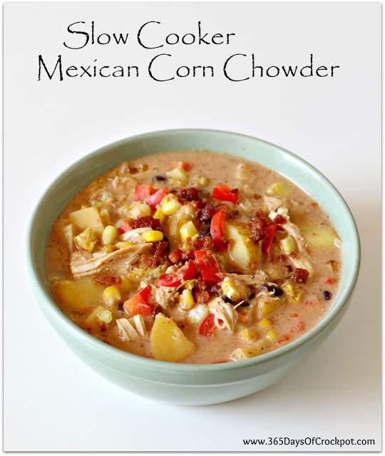 Corn chowder in the slow cooker (Mexican style)