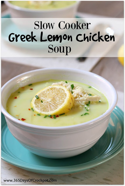 Crockpot recipe for Greek lemon chicken soup with couscous and feta cheese