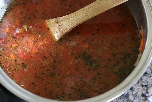 a chunky tomato basil soup recipe with tons of flavor