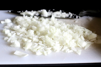 diced onion for soup