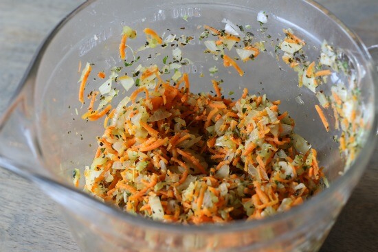 Microwave the mirepoix to soften it and bloom the spices