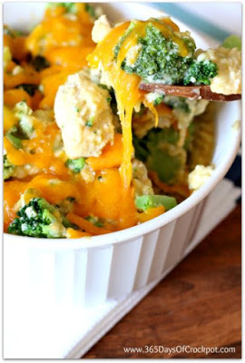 The slow cooker version of one of our favorite casseroles of all time--Cheesy Chicken, Broccoli and Rice (or orzo) Casserole!