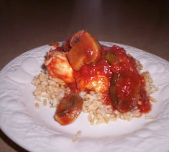 Day 37:  Low Fat Chicken Cacciatore