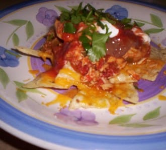 Day 49:  Shredded Chicken Nachos