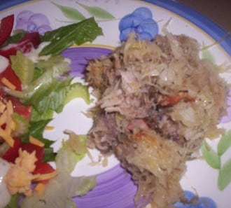 Day 75:  Country Ribs and Sauerkraut