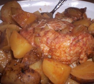 Day 79:  Pork Roast with Potatoes and Onions