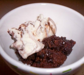 Day 98:  Slow Cooker Brownie Fudge Cake