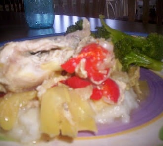Day 115:  Chicken with Garlic, Peppers, & Artichokes