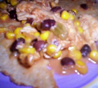 Day 125:  Creamy Black Bean Salsa Chicken