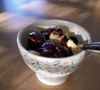 Day 108:  Killer Dark Chocolate Fudge Sauce