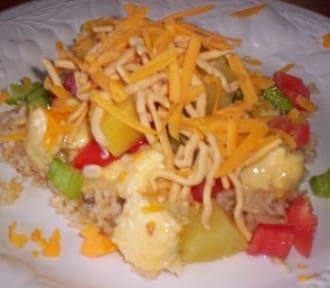 Slow Cooker Hawaiian Haystacks