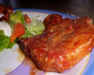 Day 178:  Saucy Pork Chops