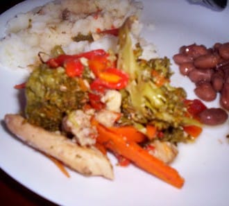 Day 204:  Garlic Chicken and Veggies