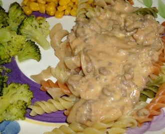 Day 226:  Slow Cooker Beef Stroganoff