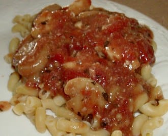 Day 229:  Slow Cooker Tomato and Mushroom Chicken