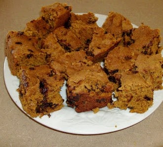 Day 278:  Chocolate Chip Pumpkin Bars in the Slow Cooker
