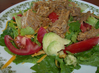 (Slow Cooker) Delicious Shredded Pork Salad
