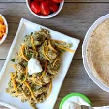 Slow Cooker Tomatillo Chicken Filling