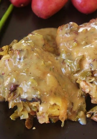 Slow Cooker Tarragon Chicken with Mushroom Cream Sauce