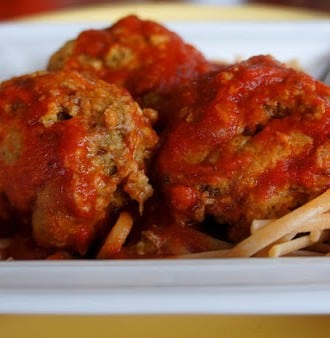 Recipe for Slow Cooker Turkey Pesto Meatballs