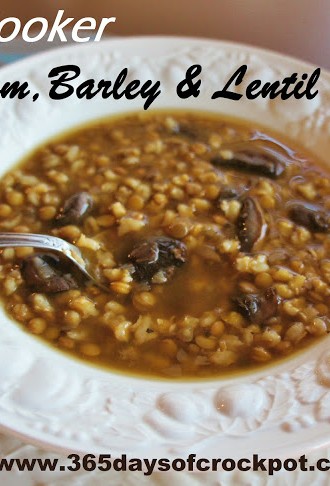 Recipe Highlight from Archives Past:  Slow Cooker Beef and Barley Soup