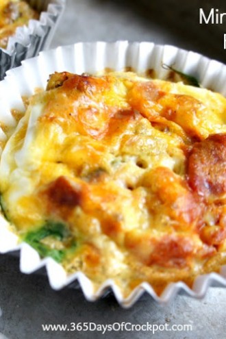 Recipe for Mini Personal Frittatas–A great idea for Easter brunch!