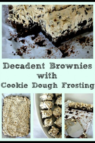 Brownies with Cookie Dough Frosting!