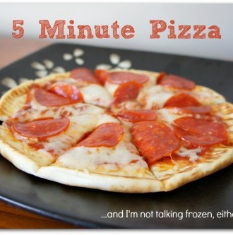 Kitchen Tip Tuesday:  Use Pita as Pizza Crust for a Quick and Easy Meal!