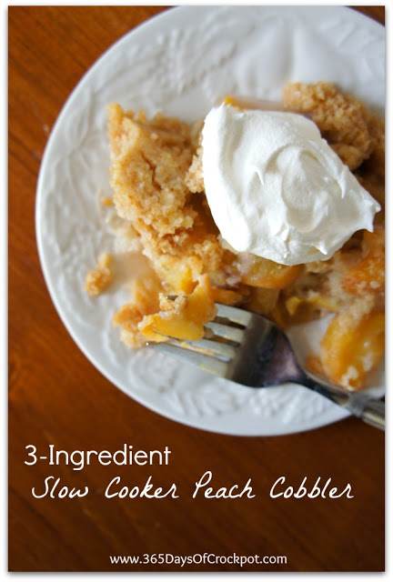slow cooker peach cobbler--top 10 slow cooker recipes of 2018