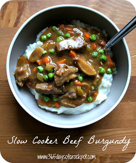 Crock Pot Recipe for Beef Burgundy #slowcookerrecipe #crockpot 