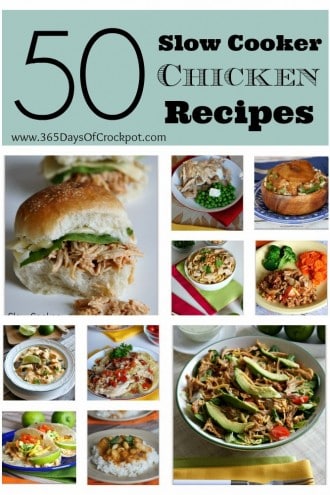 50 Slow Cooker Chicken Recipes from 365 Days of Slow Cooking