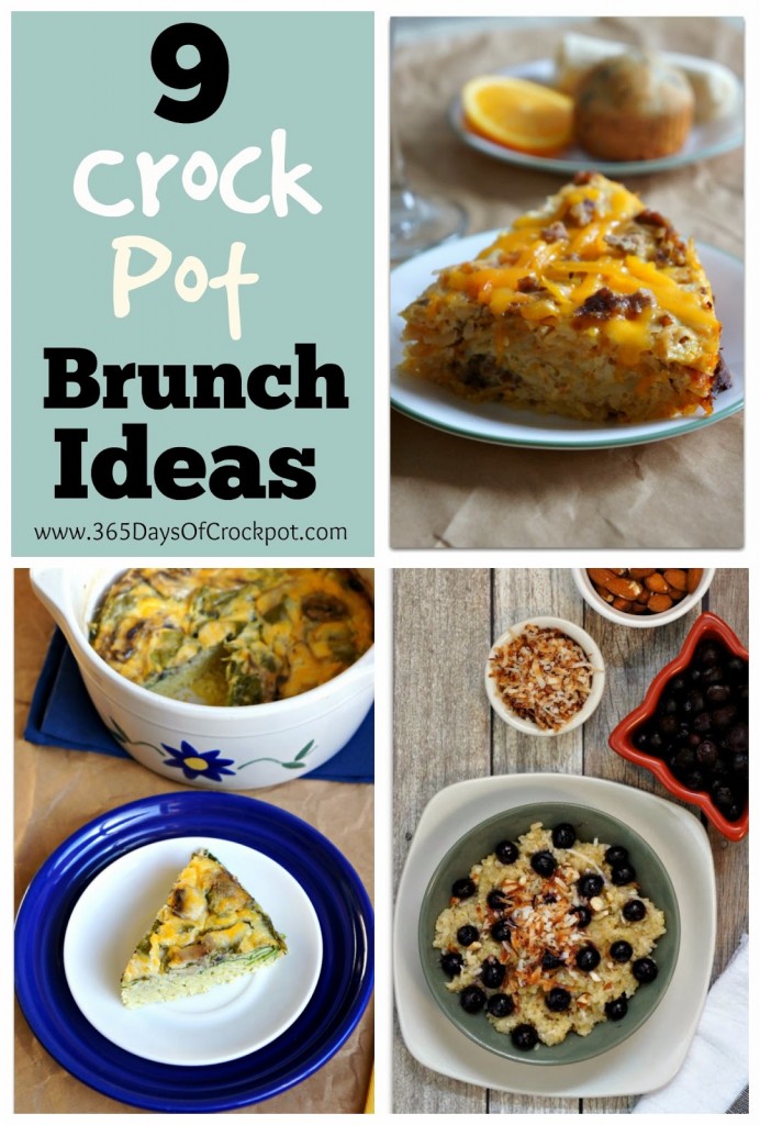 9 Ideas for your Easter Brunch all made in the Crock Pot!  #Easter #crockpot #slowcooker #recipe