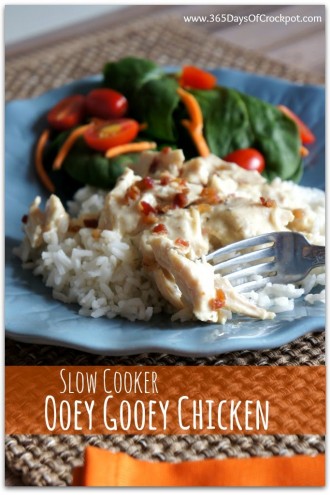 Slow Cooker Ooey Gooey Chicken (plus a copy cat recipe for Good Seasonings Italian dressing mix)