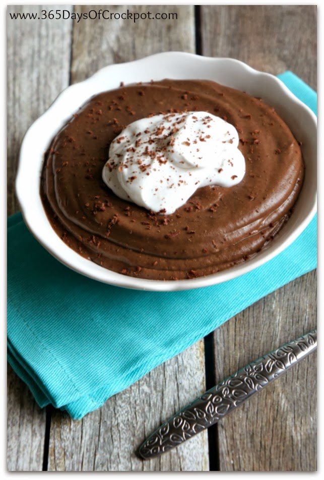 Recipe for Slow Cooker Black Bean Chocolate Pudding {Vegan. Clean Eating. Gluten Free. Dairy Free. Nut Free.}