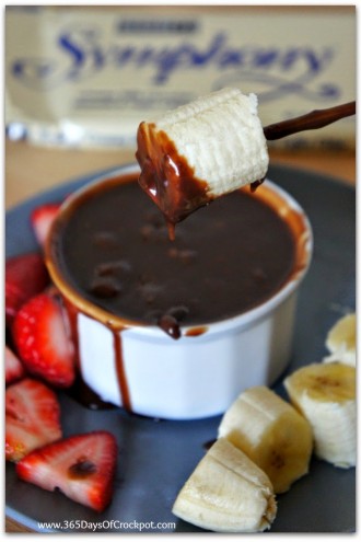 CrockPot Symphony Bar Fondue (2 ingredients to heaven in your mouth)