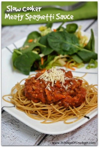 Slow Cooker Meaty Spaghetti Sauce (and the case of the missing shoes)