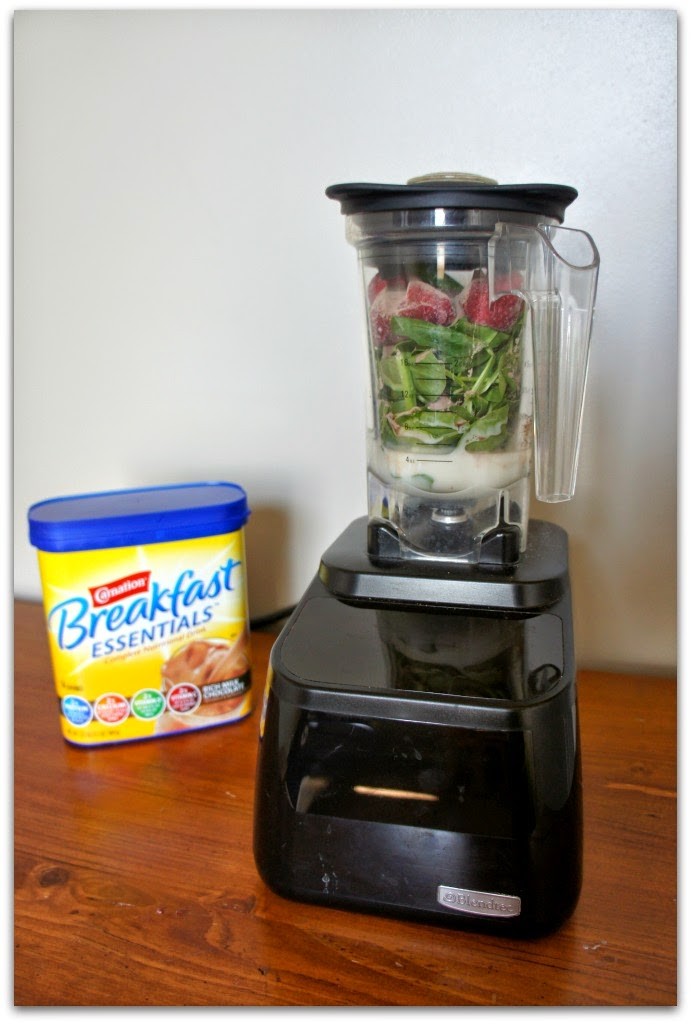 Recipe for Healthy Chocolate Strawberry Spinach Smoothie