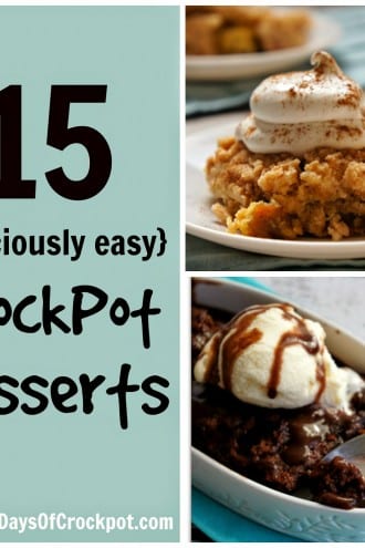 15 Deliciously Easy Slow Cooker Dessert Recipes