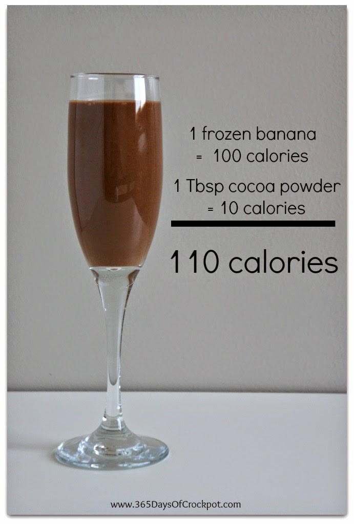 Banana chocolate ice cream in the blender in seconds!