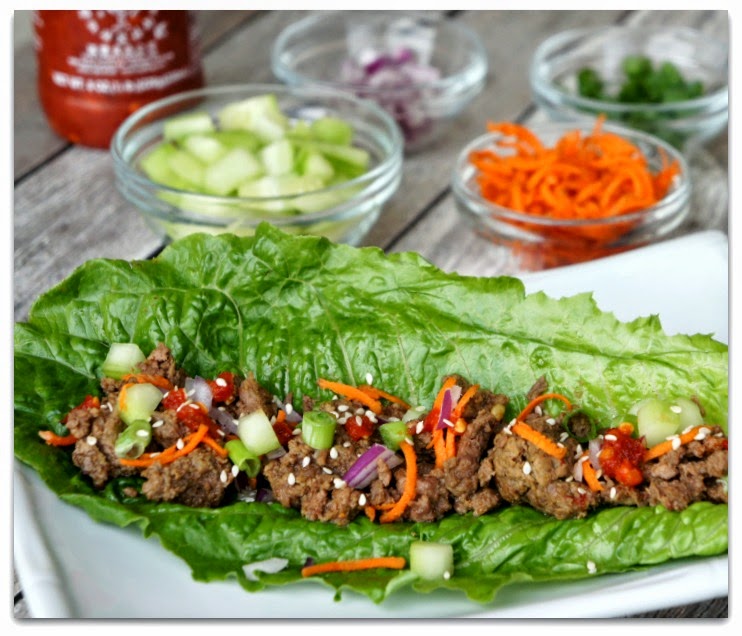 Crockpot Korean beef lettuce wraps are super easy to make and super fun to eat!