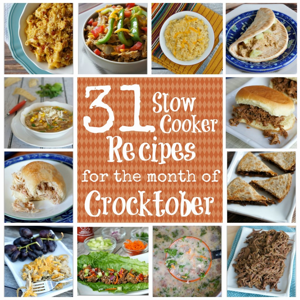 31 Crockpot Recipes for "Crocktober." Yummy and EASY dinner ideas to get you organized.