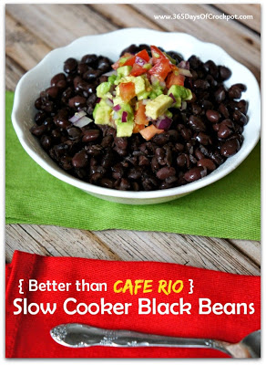 (Better than Cafe Rio) Slow Cooker Black Beans #caferio #mexicanfood #blackbeans #crockpot