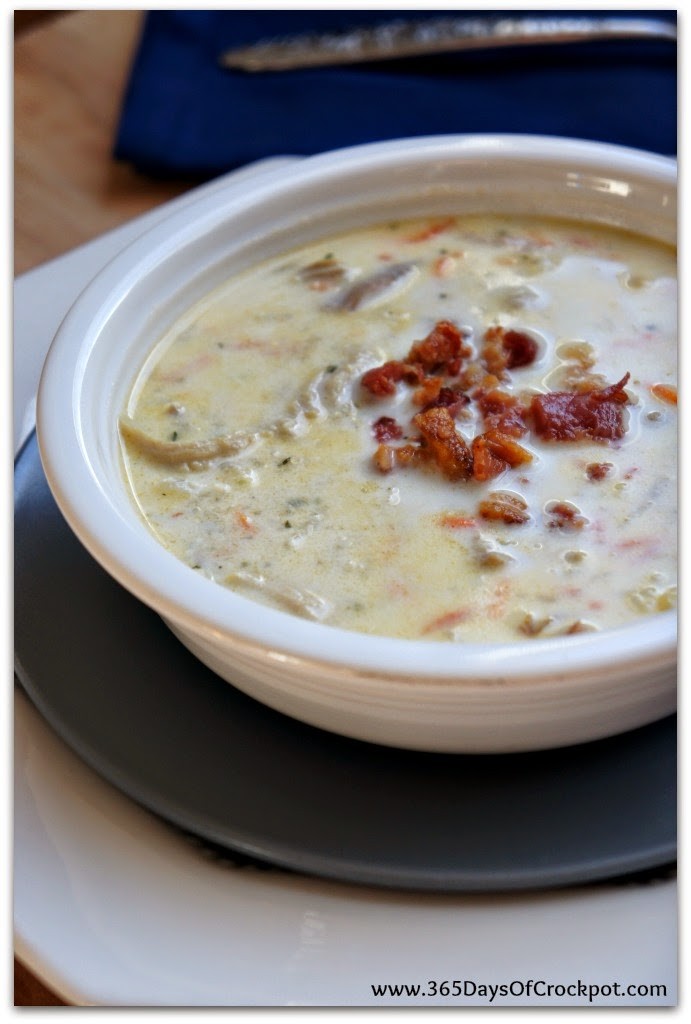 This creamy soup is loaded with turkey and quinoa plus veggies and cream. It's adult and kid approved! #soup