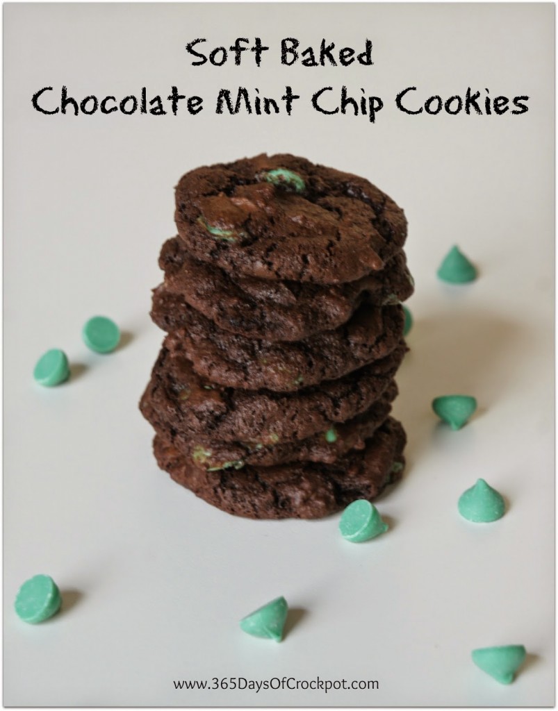 Recipe for chocolate mint chip cookies...like an Andes mint in a cookie