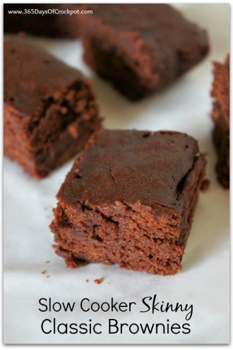 Slow Cooker (Lightened Up) Classic Brownies